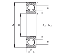 S 6201-C, ă(ni)Y(ji)(gu)C (j) DIN 625-1 ˜ʵҪߴ