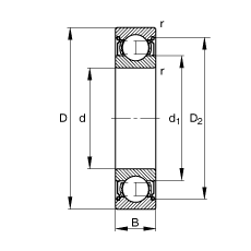 S 6014-2Z, (j) DIN 625-1 (bio)(zhn)Ҫߴ, ɂ(c)g϶ܷ