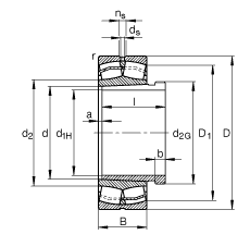 {(dio)ĝLS 22212-E1-K + AHX312, (j) DIN 635-2 (bio)(zhn)Ҫߴ, F׺ж